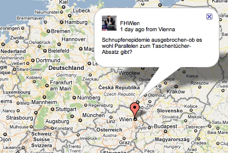 Twitter Follower in Google Maps darstellen